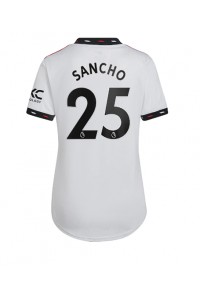 Fotbalové Dres Manchester United Jadon Sancho #25 Dámské Venkovní Oblečení 2022-23 Krátký Rukáv